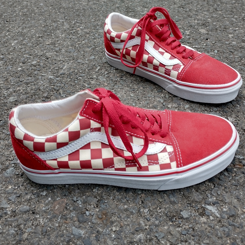 RED CHECKERED VANS